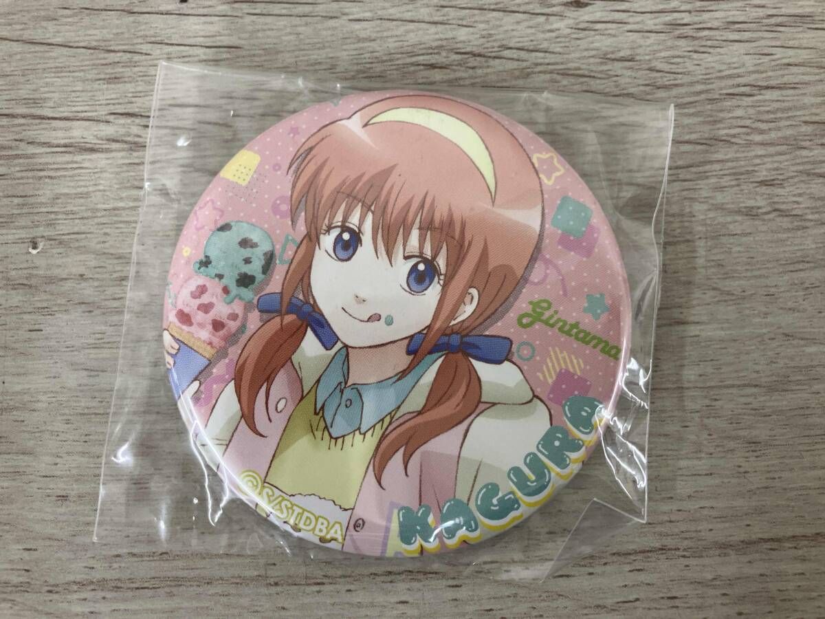 ショップ 銀魂 レトロポップ 缶バッジ 神楽 中古】バッジ・ピンズ