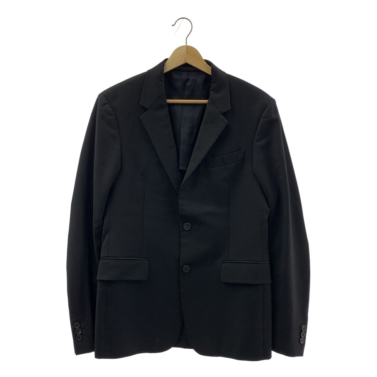 PRADA / プラダ | 2B テーラードジャケット | 46 | ブラック | メンズ
