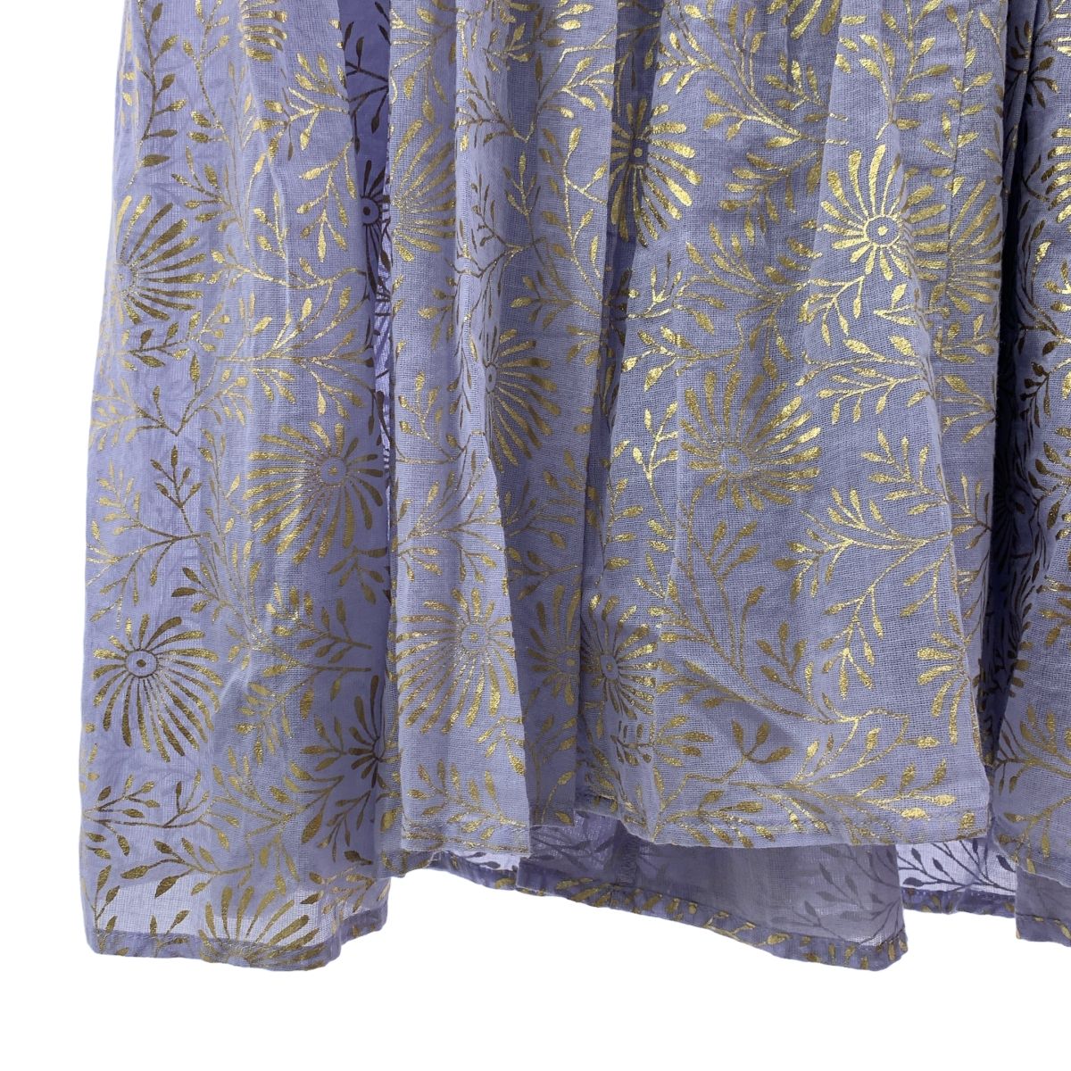 ne Quittez pas / ヌキテパ | コットンボイル 箔プリント ワンピース