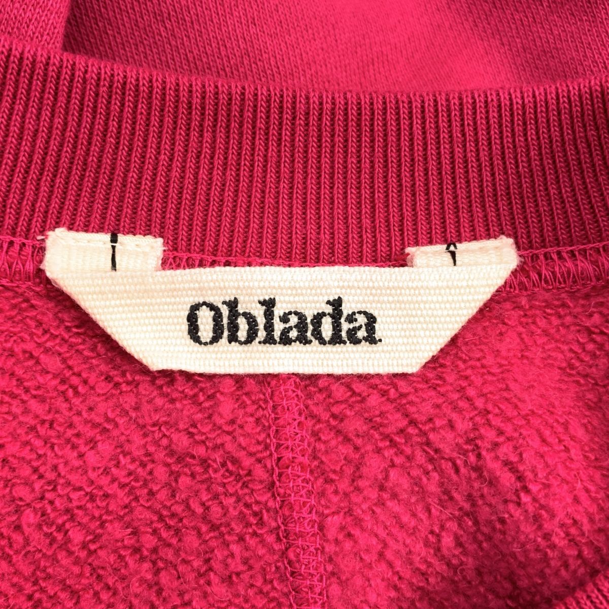 oblada / オブラダ | 2024AW | COMPACT SWEAT スウェット トレーナー