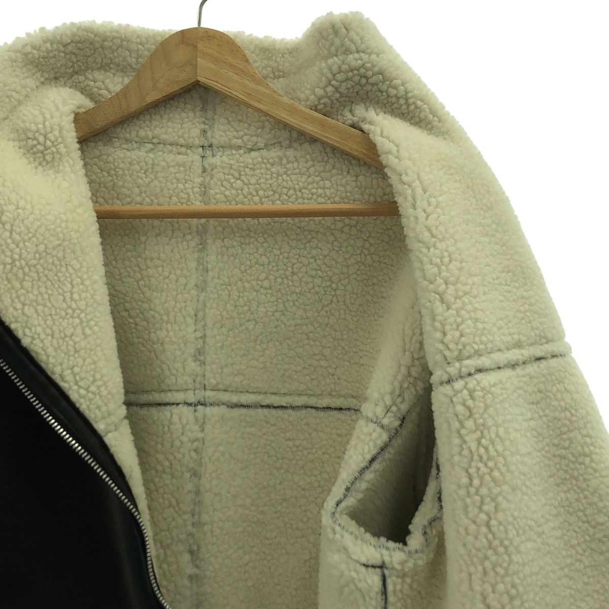 HELIOPOLE / エリオポール | エコレザー ムートン ジャケット | 36  