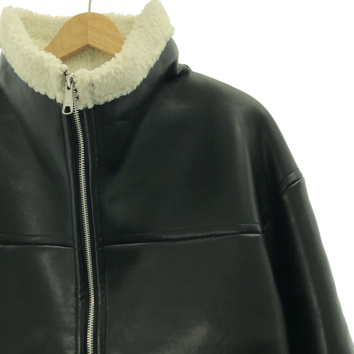 HELIOPOLE / エリオポール | エコレザー ムートン ジャケット | 36  