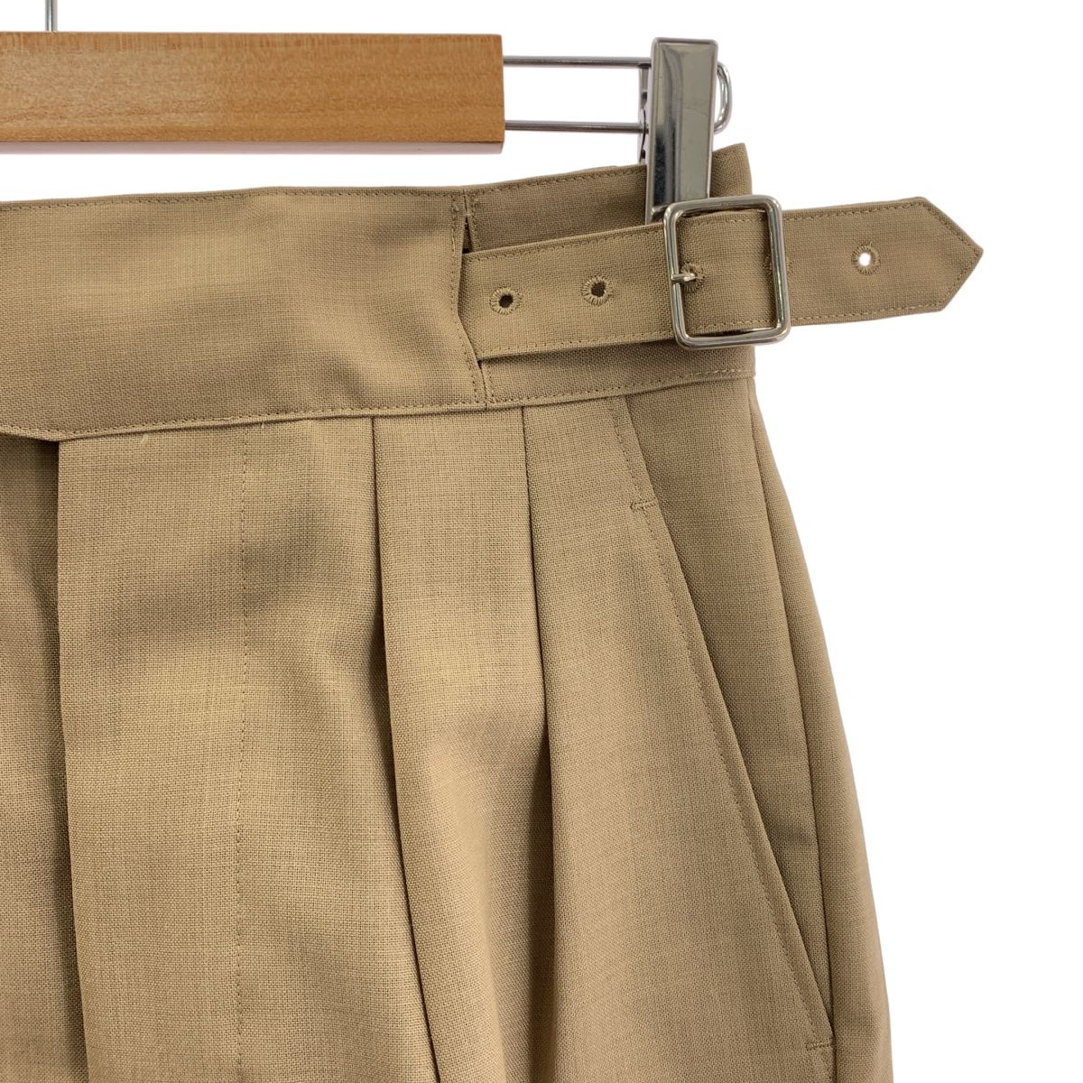 The CLASIK ザ クラシック グルカショーツ ウール 2タック ハーフパンツ 44 ベージュ メンズ