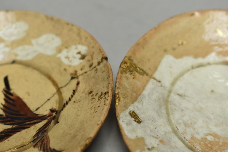 蔵A5653】古美術 京焼 花図小皿 乾山 江戸時代 七客 - メルカリ