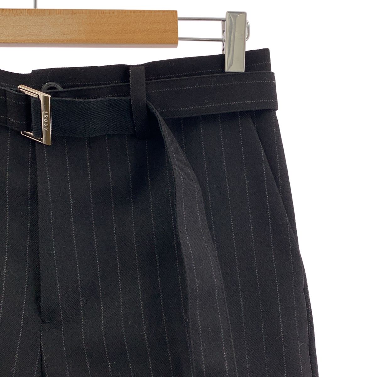 sacai サカイ Chalk Stripe pants ウール ストライプ フ パンツ 1 ブラック メンズ