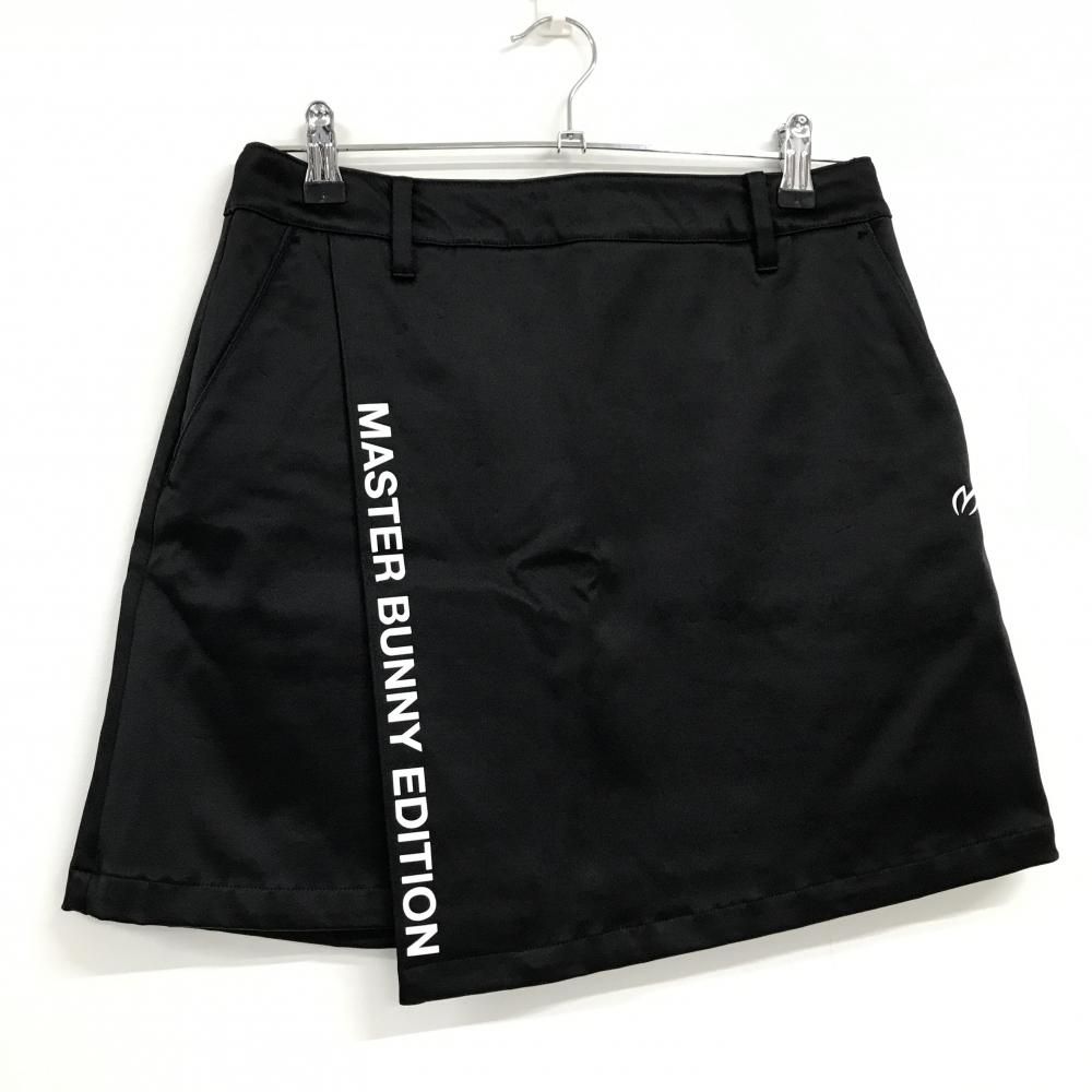 マスターバニー スカート 黒×白 ロゴプリント レディース 2(L) ゴルフ