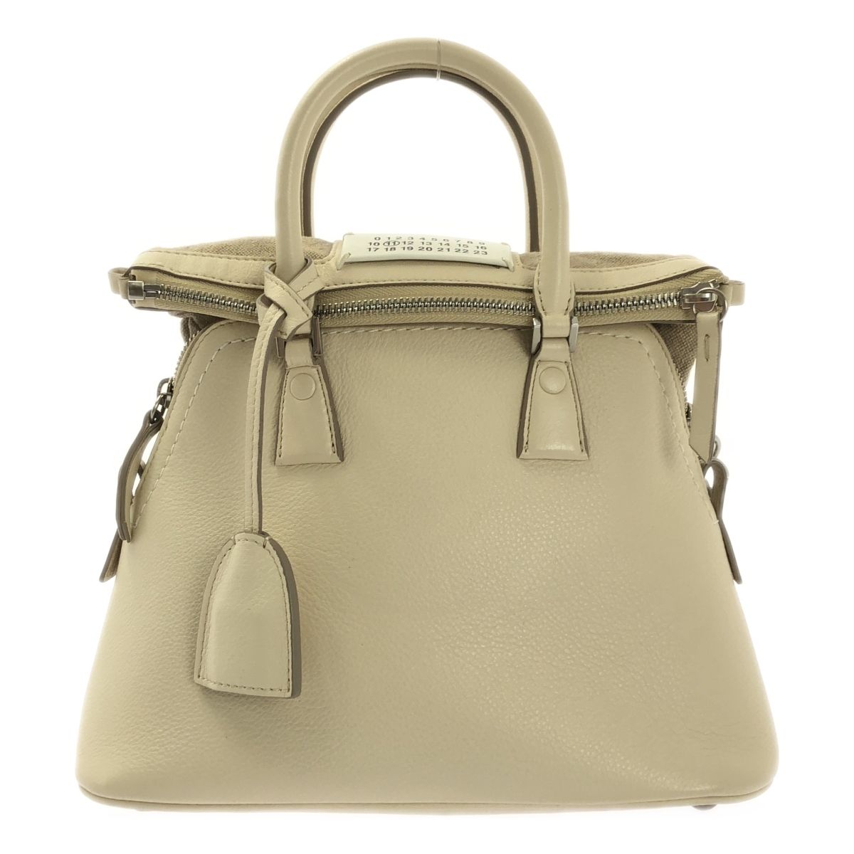 Maison Margiela メゾンマルジェラ 5 AC 2 WAY レザー ショルダーバッグ ベージュ レディース