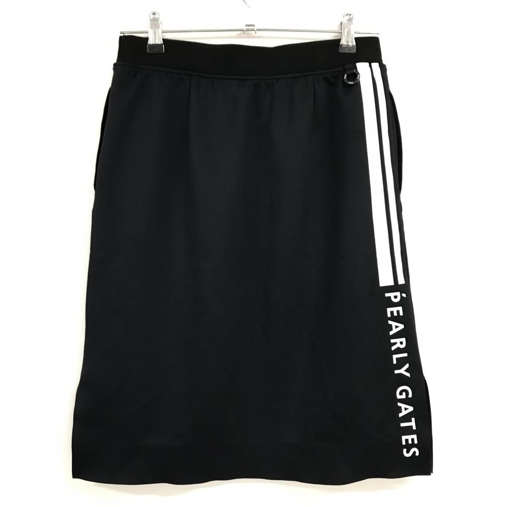 美品】PGGパーリーゲイツ スカート ダークネイビー×白 ロゴプリント