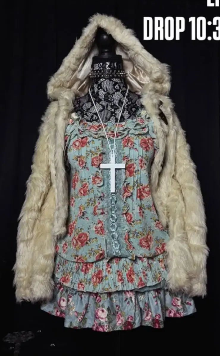 アケホム ヴィンテージ ミント 姫ギャル スリーピース コーデセット