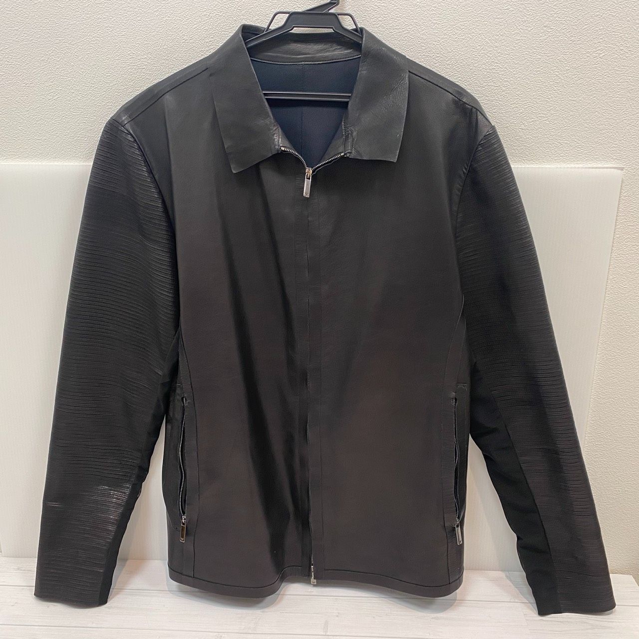 ☆EMPORIO ARMANI アウター エンポリオアルマーニ 切替レザー