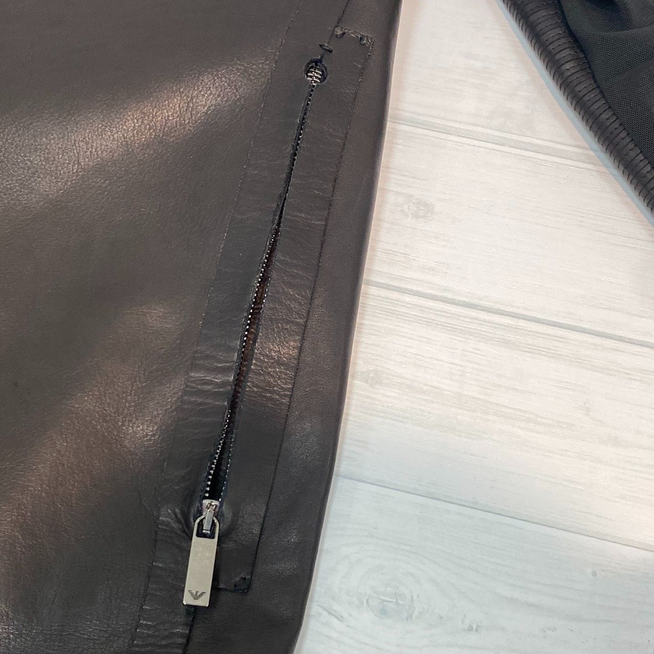 ☆EMPORIO ARMANI アウター エンポリオアルマーニ 切替レザー