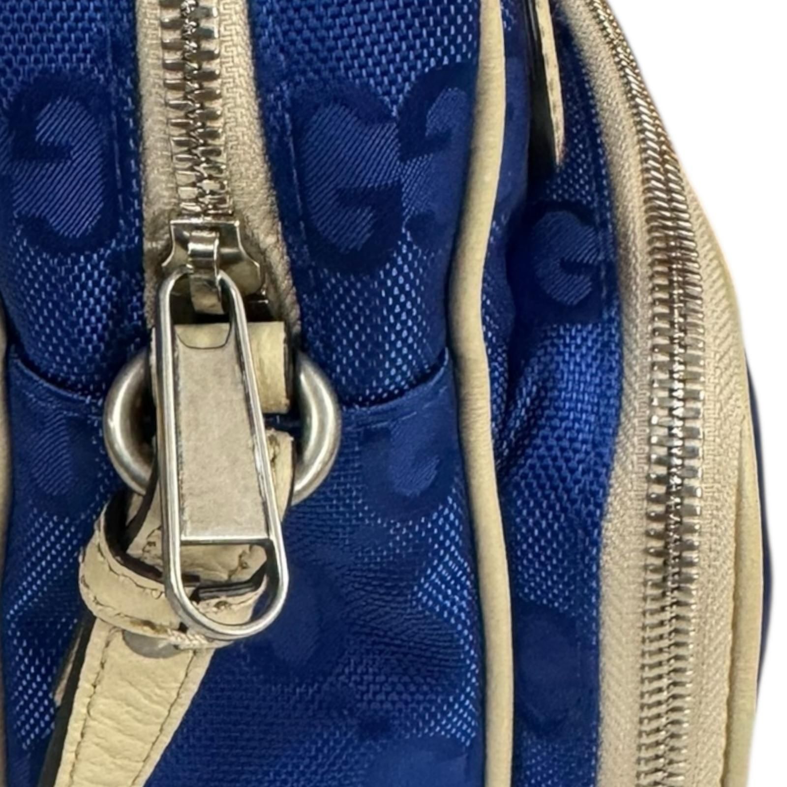 グッチ オブザグリッド ショルダーバッグ ナイロン 625850 ブルー ユニセックス GUCCI  中古 グッチ オブザグリッド ショルダーバッグ ナイロン 625850 ブルー ユニ