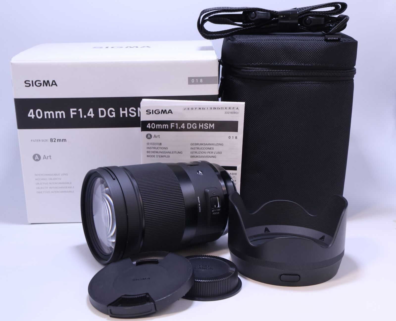 SIGMA 40 mm F 1 4 DG HSM Art A 018 CANON EFマウント用 フルサイズ対応 単焦点標準レンズ