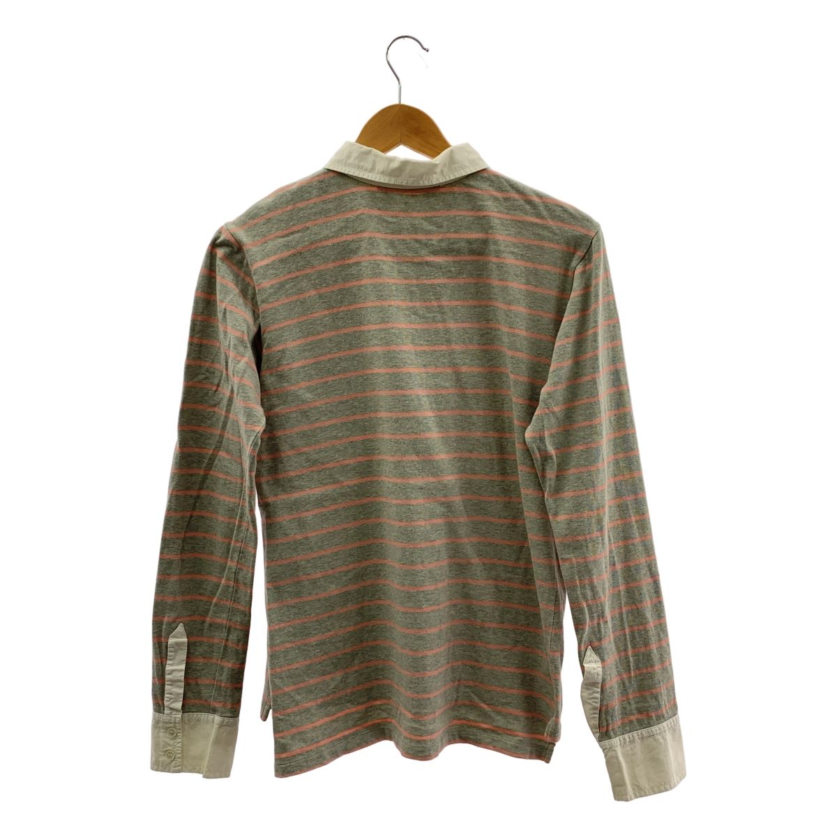 BALENCIAGA / バレンシアガ | ナイロン切替 ボーダー ロングスリーブ