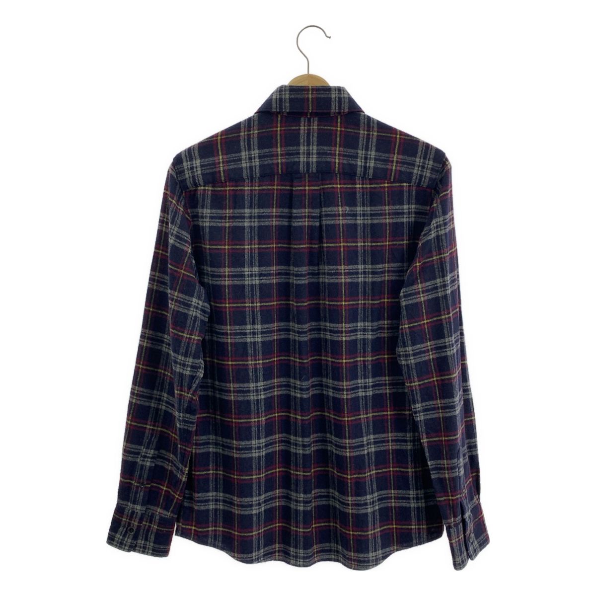 A.P.C. / アーペーセー | ウール チェックシャツ | XS | ネイビー