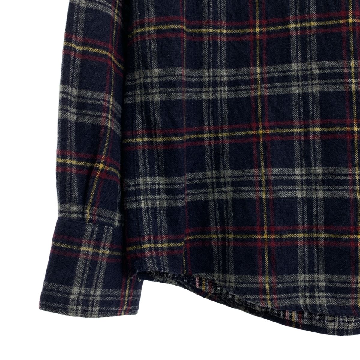 A.P.C. / アーペーセー | ウール チェックシャツ | XS | ネイビー