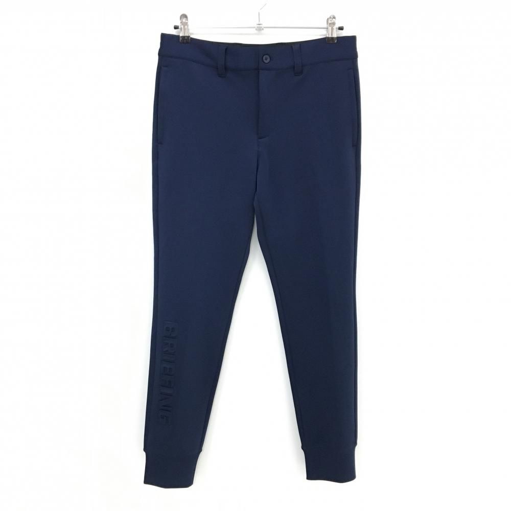 超美品】ブリーフィング ジョガーパンツ ネイビー 3Dロゴ ストレッチ