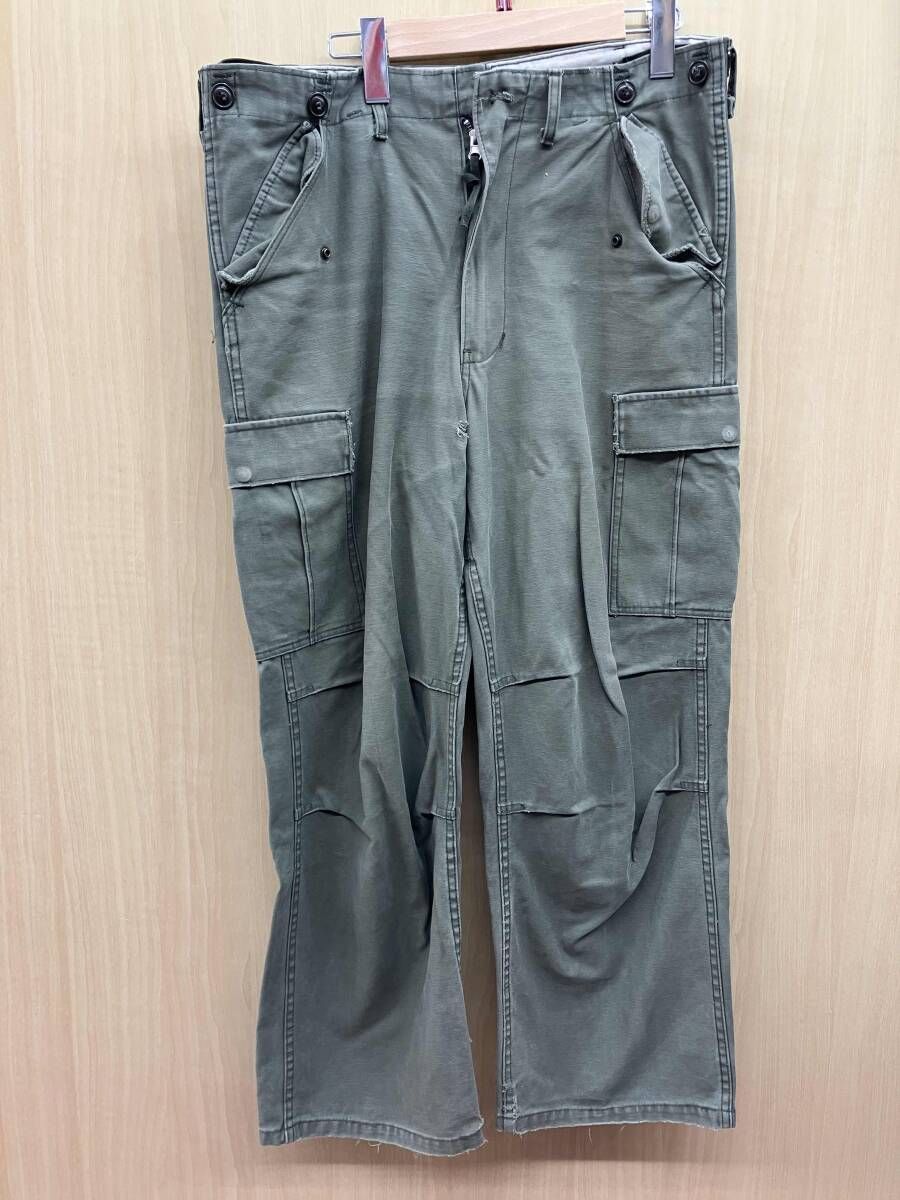 ミリタリー カーゴパンツ カーキ Mサイズ M 51 古着
