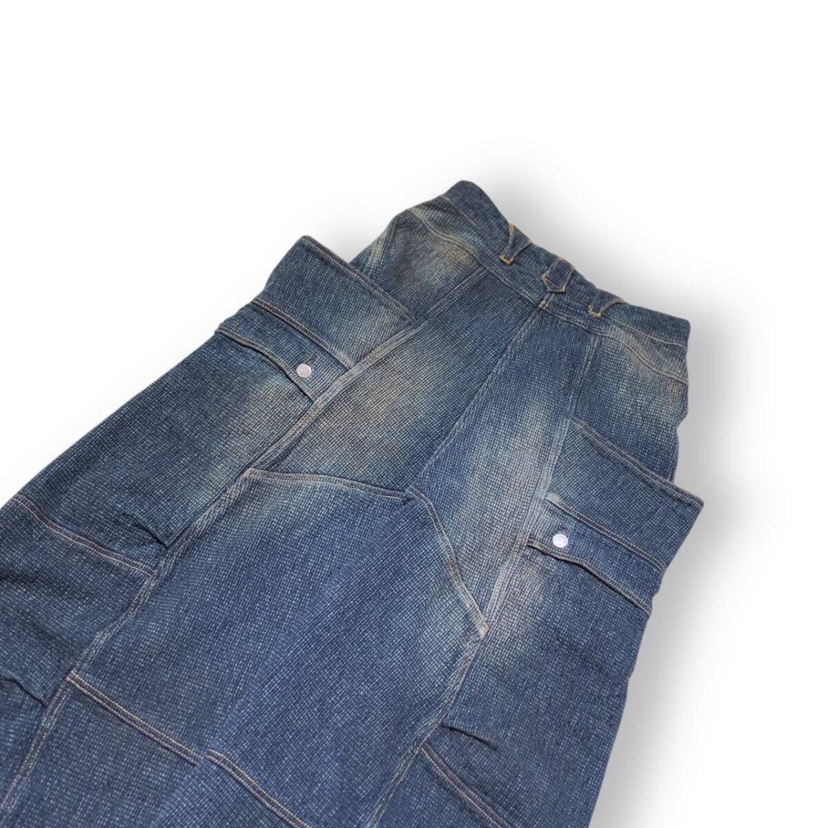 25 AW SASHIKO BANANA CUTTING PANTS S 141422 サイズ3 RUSTY INDIGO サブレーションズ