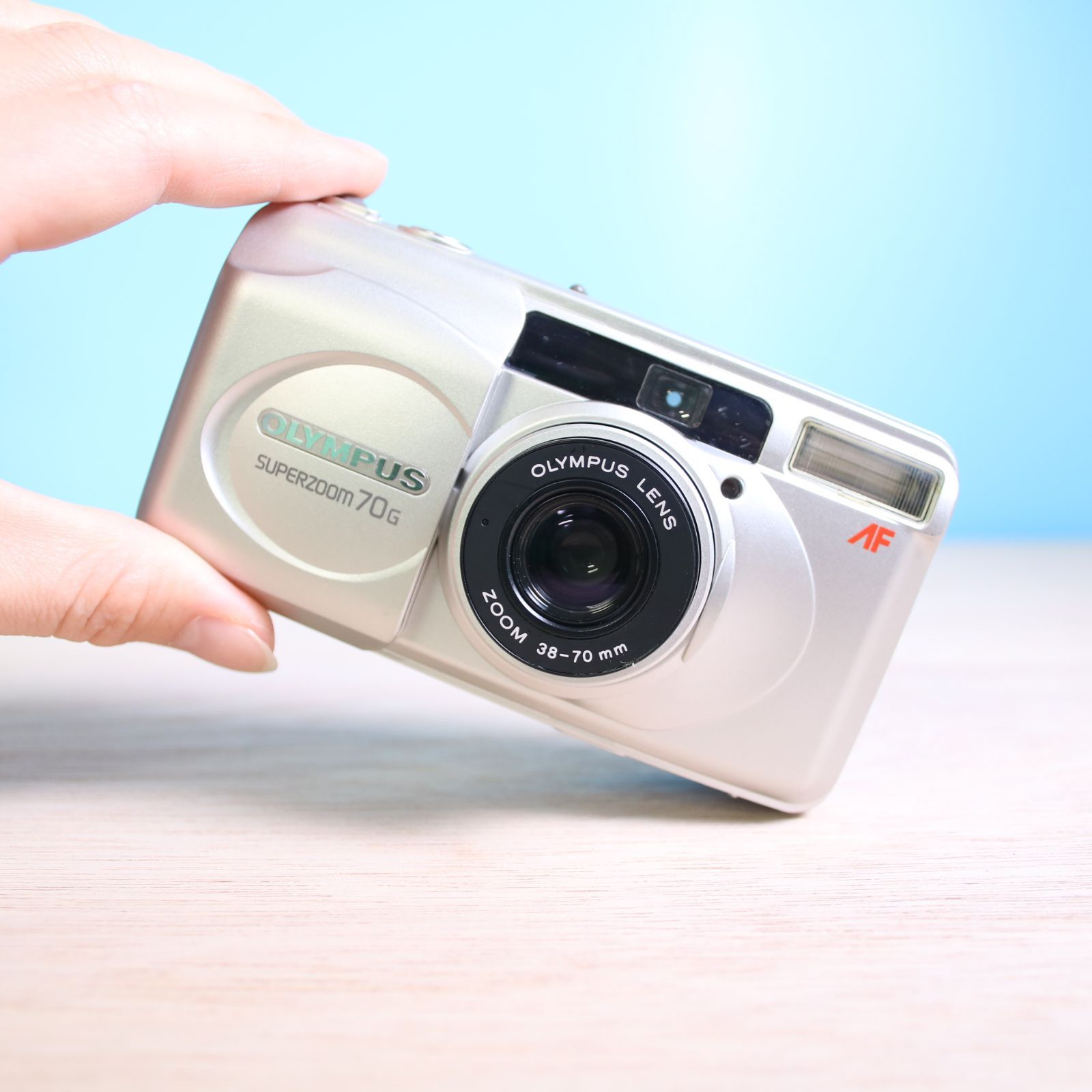 【完動品】OLYMPUS superzoom70G コンパクトフィルムカメラ 完動品❁ほぼ新品 OLYMPUS SUPERZOOM 70G ズームレンズ オリンパス