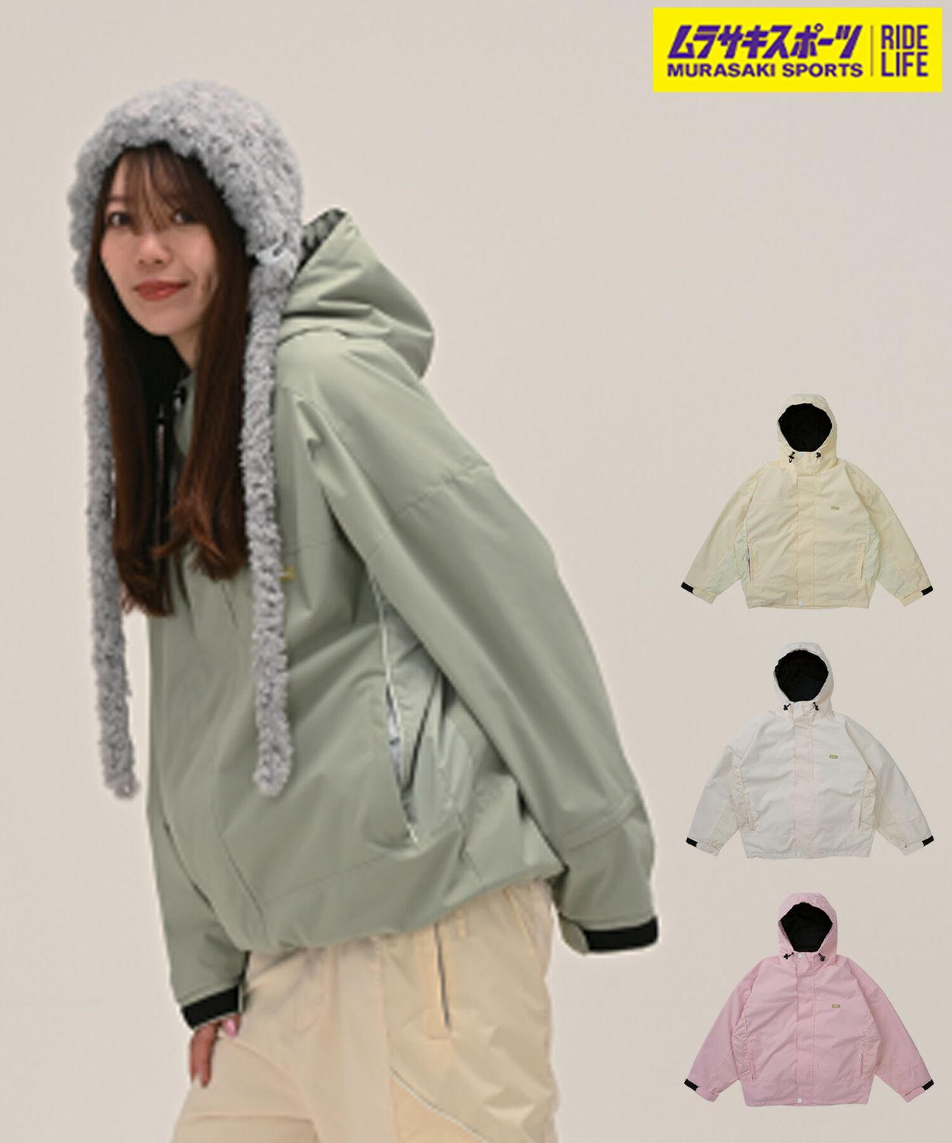 2526 6 KNOT シックスノット スノーボード ウェア ジャケット レディース BRIGHT PANEL ムラサキスポーツ 25 26モデル LL C 28