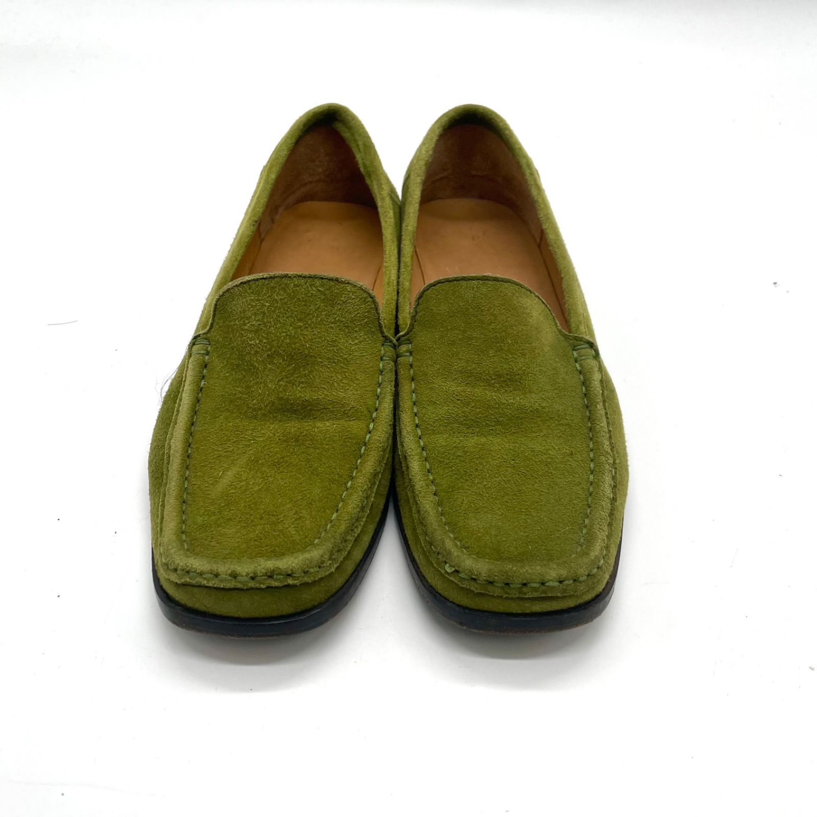 BALLY バリーグリーン ローファー BALLY バリー ローファー スリッポン モカシン レディース 23cm