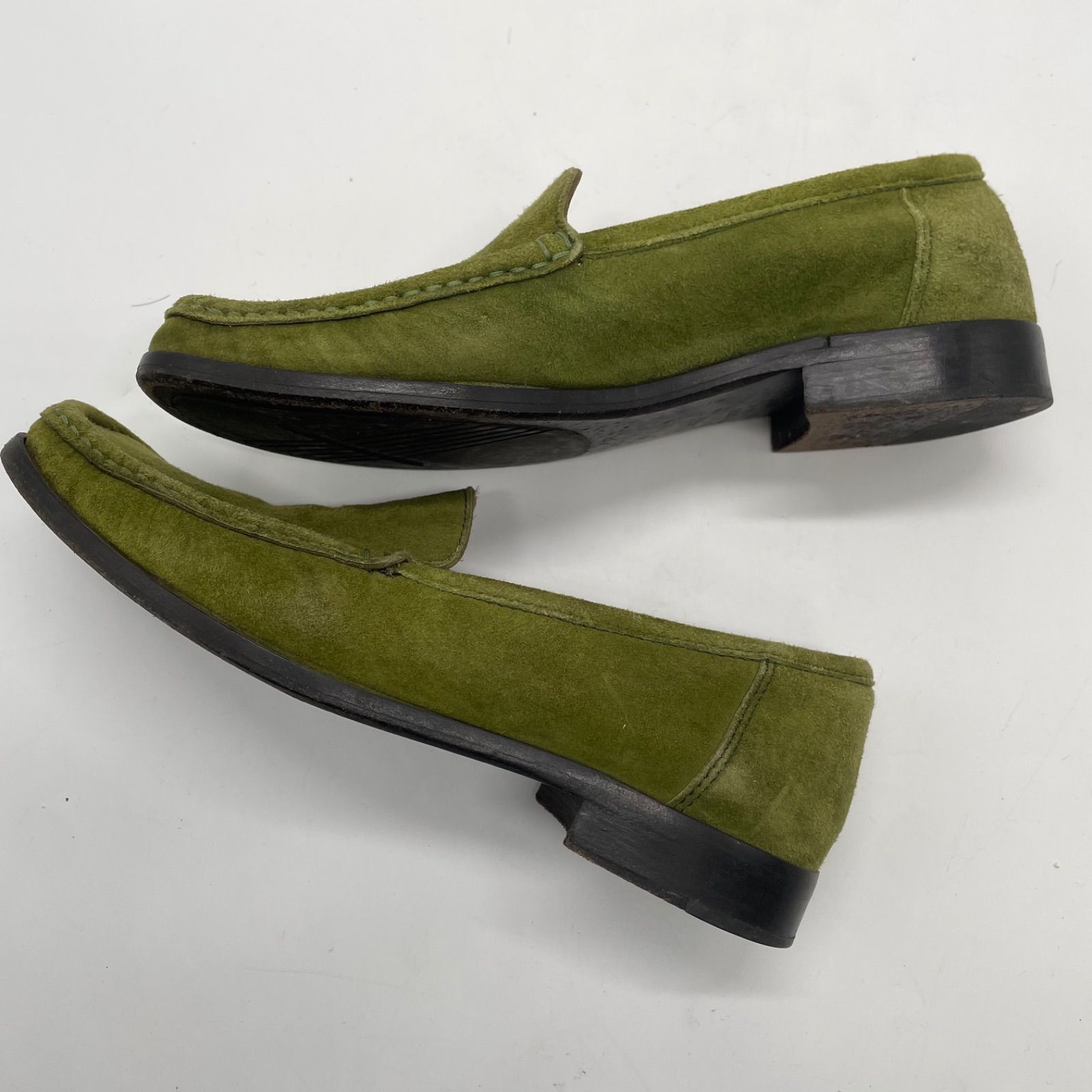 BALLY バリーグリーン ローファー BALLY バリー ローファー スリッポン モカシン レディース 23cm