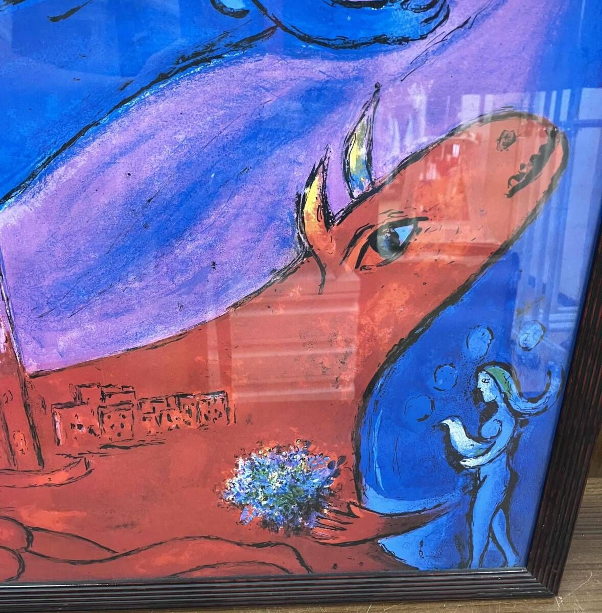 【リトグラフ】Marc Chagall 1954年 75部限定 リトグラフ／Marc Chagall／バスチーュ広場／サイズ