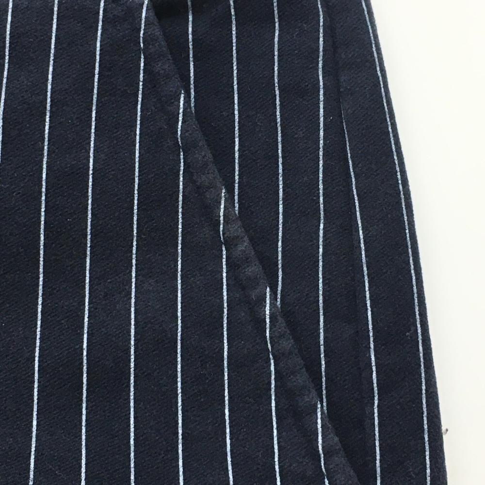 パーリーゲイツ パンツ ネイビー×ライトブルー ストライプ ウエスト