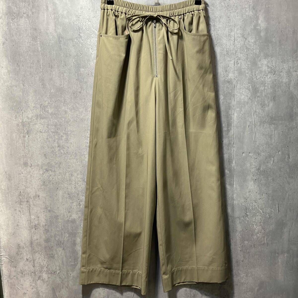 BEAUTY u0026 YOUTH UNITED ARROWS コットンギャバワイドイージーパンツ サイズM ベージュ ビューティーアンドユース ユナイテッドアローズ