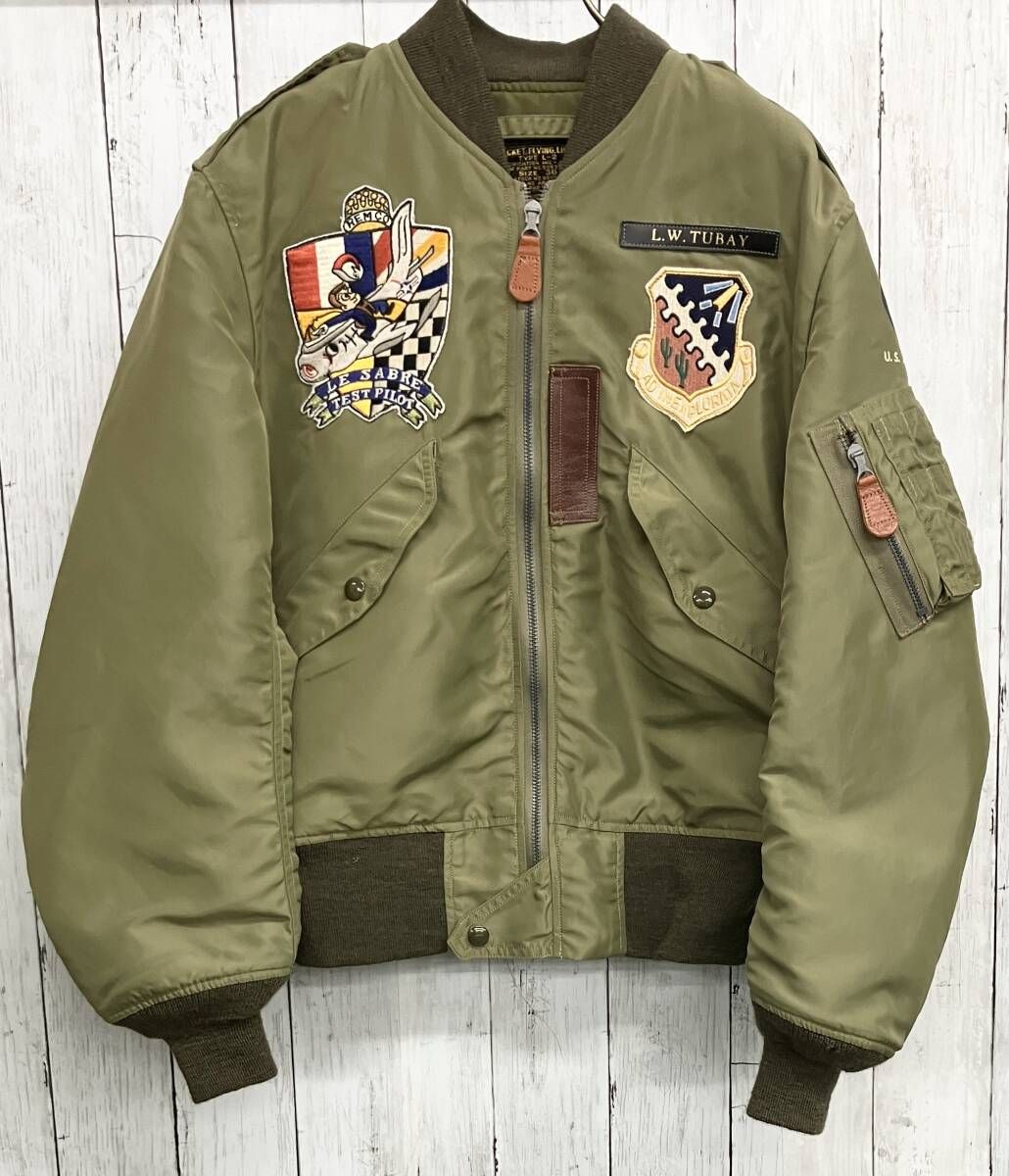 BUZZ RICKSON S Type L-2 F-86 Sabere Test Pilot バズリクソンズ フライトジャケット BR 13661 パッチ 刺繍 龍 size 36