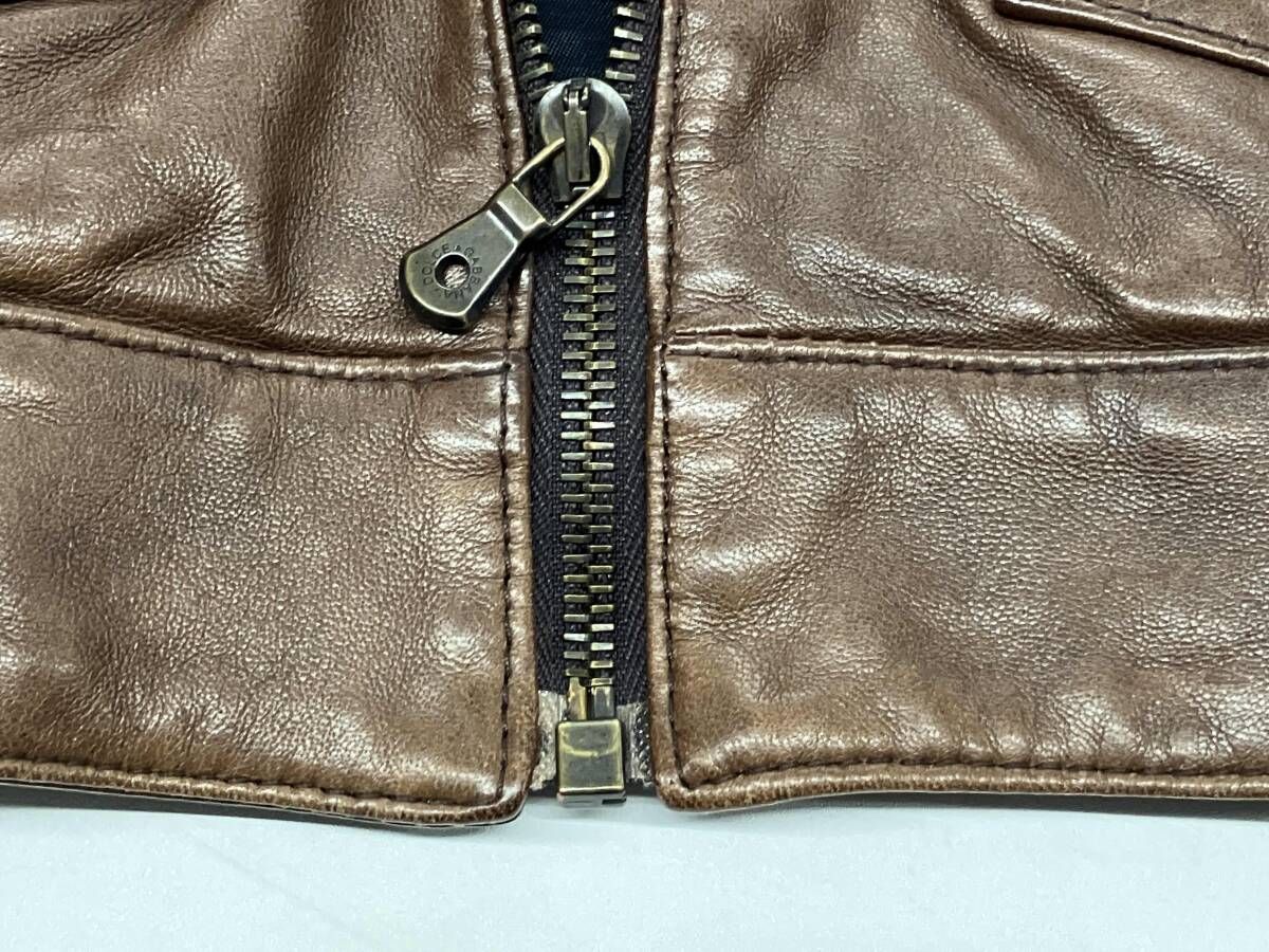 DOLCE & GABBANA レザージャケット ドルチェ&ガッバーナ スタンド