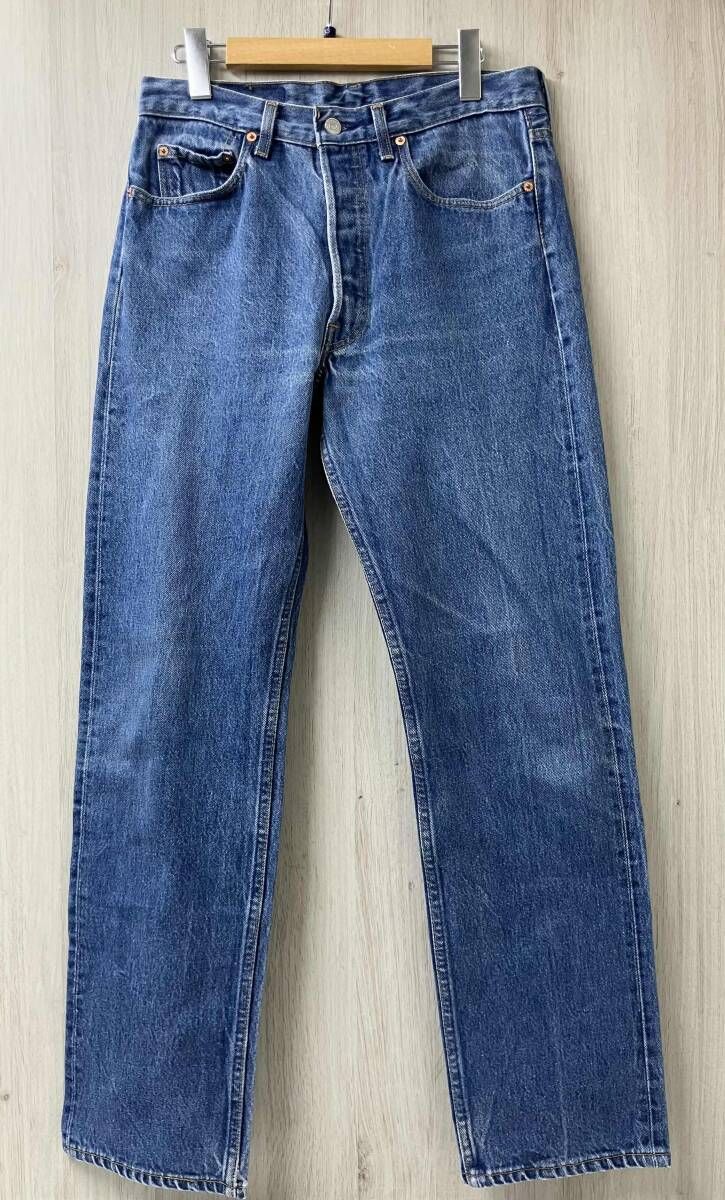 リーバイスUSA製 501xx ダメージリペア加工デニム W33L34 LEVI'S リーバイス 501XX 501-0000 USA製 ジーンズ デニムパンツ