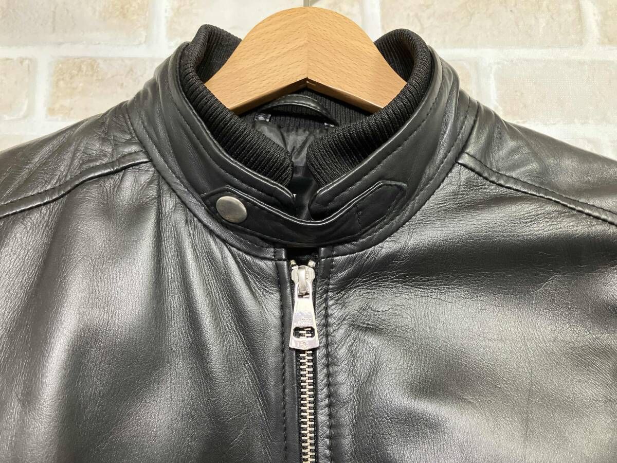 AKM シングルライダース 羊革 S ブラック - メルカリ
