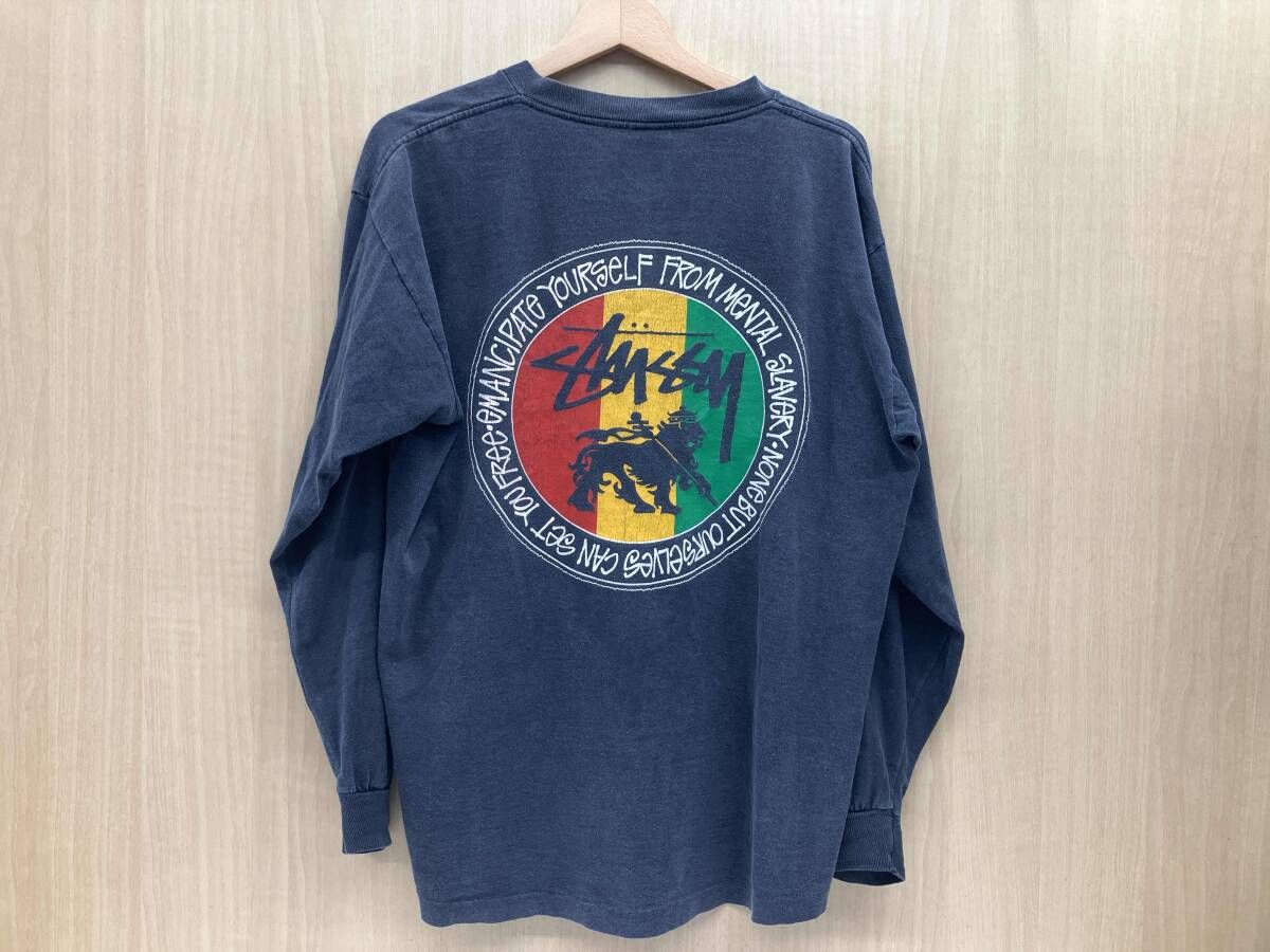 STUSSY 1980s ステューシー FeeLIN IRIe!!! RASTA LION ラスタ 長袖T