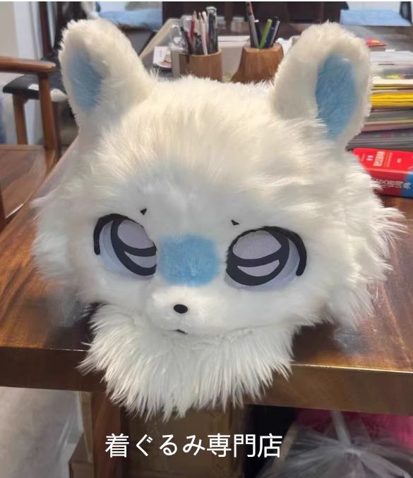 ケモノ 着ぐるみ コスプレ ファーマスク　ヘッド　マクス 鼠 ファースーツ マスク 着ぐるみセット グリーン ケモノ ファースーツ