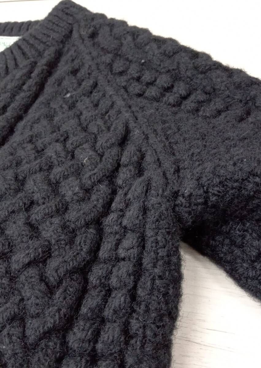 INVERALLAN ブラック　ケーブル編み カーディガン INVERALLAN（インバーアラン） 【値下げ】INVERALLAN ケーブルニット