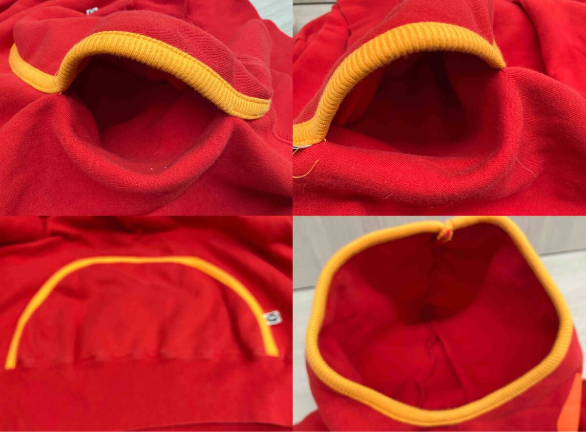 GOOD ENOUGH パーカー Mサイズ GDEH2000 レッド×オレンジ - メルカリ