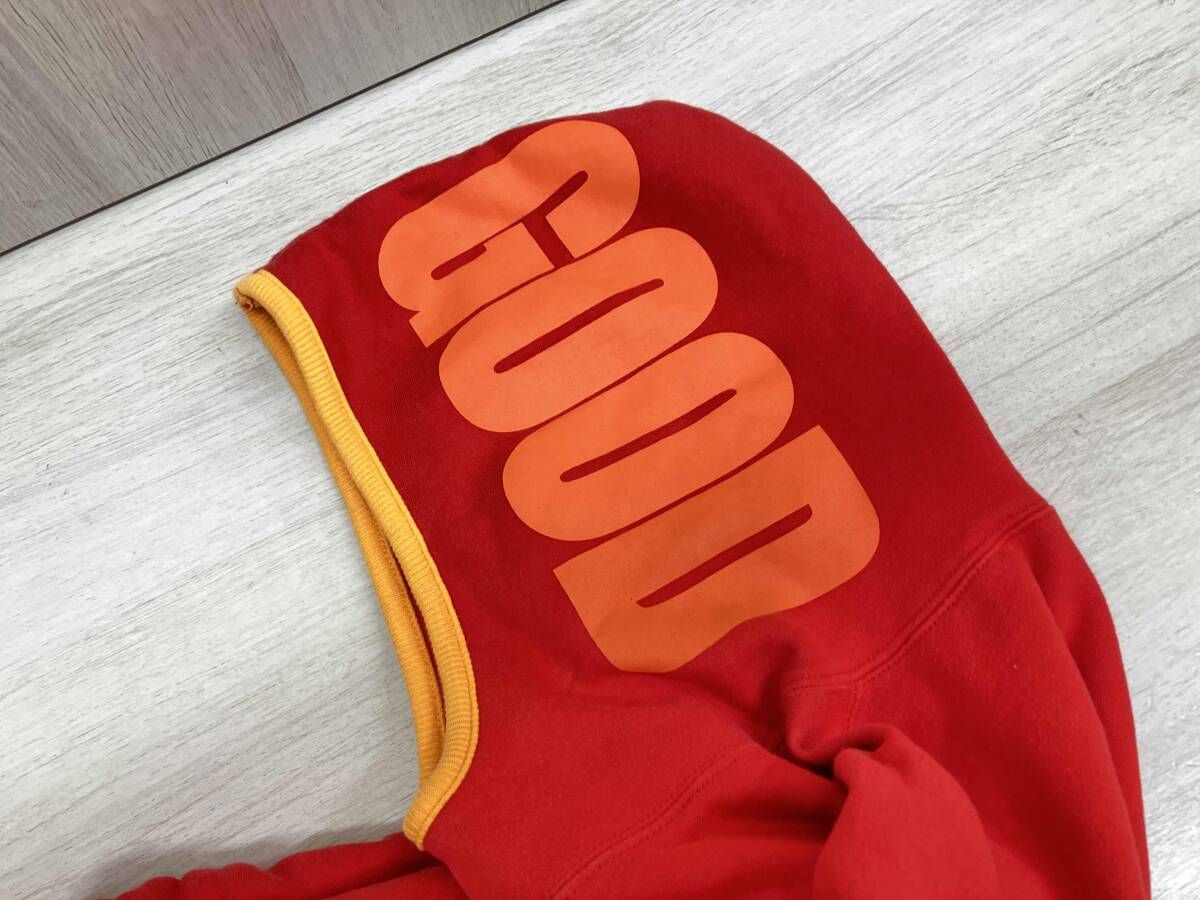 GOOD ENOUGH パーカー Mサイズ GDEH2000 レッド×オレンジ - メルカリ