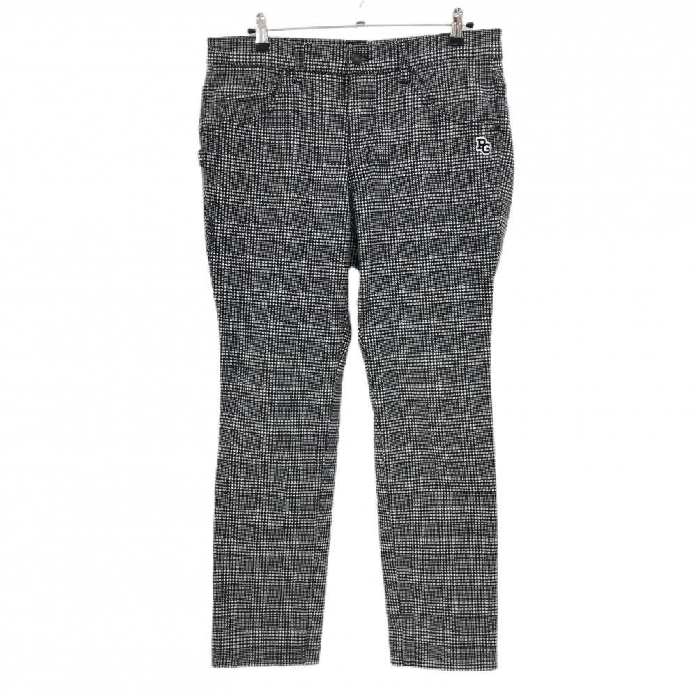 美品】パーリーゲイツ パンツ 白×黒 グレンチェック 裏起毛 メンズ 6