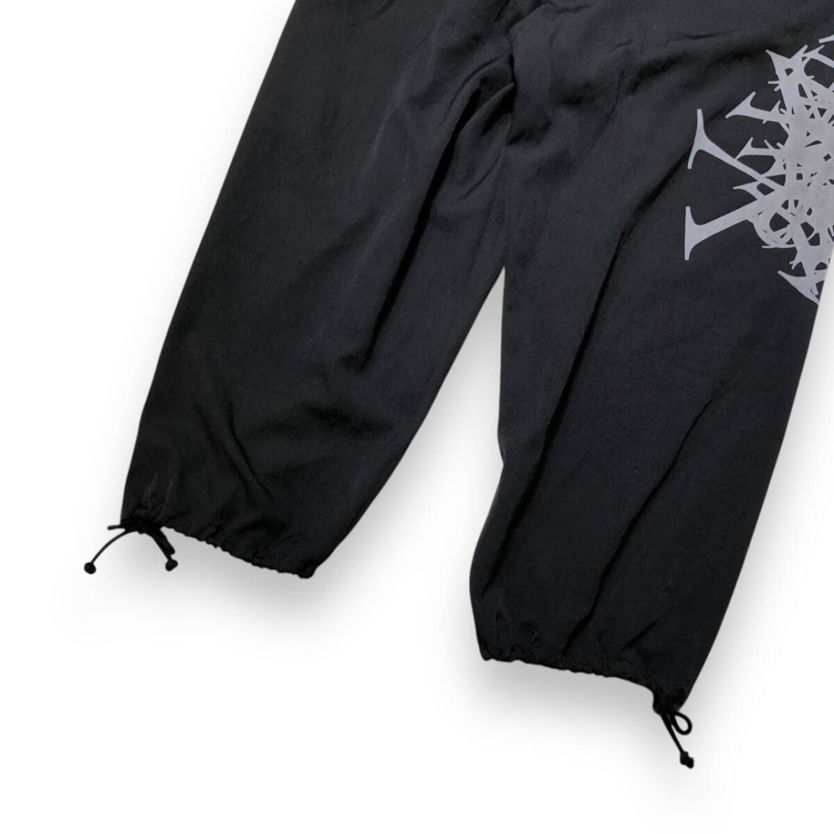 24ss YOHJI YAMAMOTO POUR HOMME 西武渋谷限定YY柄抜染裾ドローコード