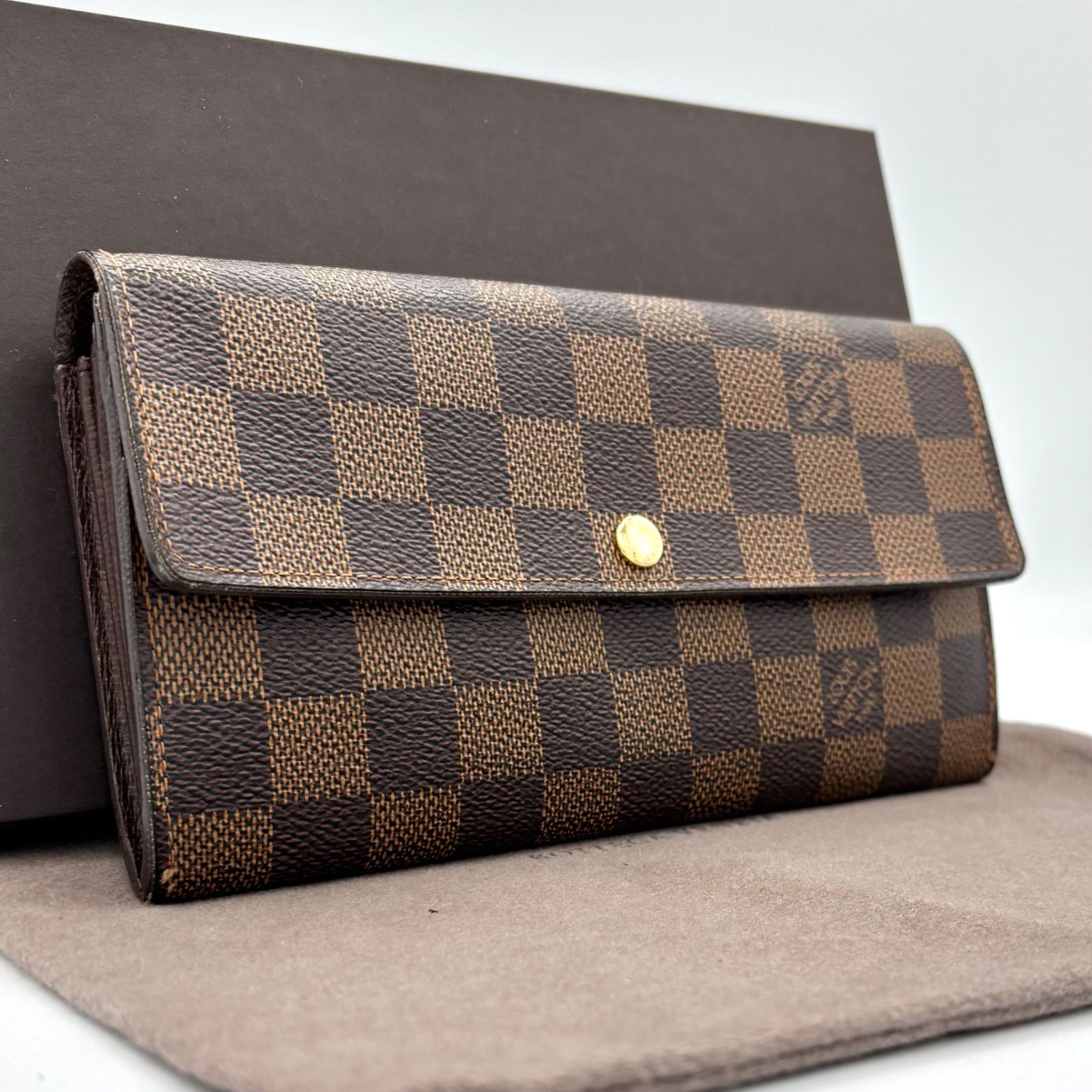s79 ポルトフォイユ サラ 旧型 ダミエ エベヌ Louis Vuitton ルイ
