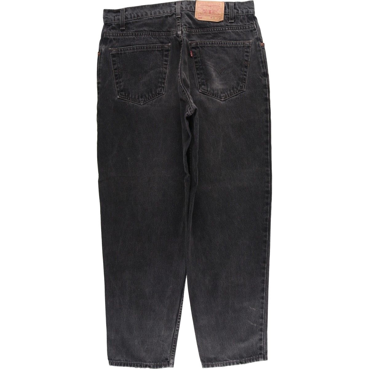 古着 90 00年代 リーバイス Levi s 560 02600 LOOSE FIT TAPERED LEG ブラックデニム テーパードデニムパンツ カナダ製 eaa 596964