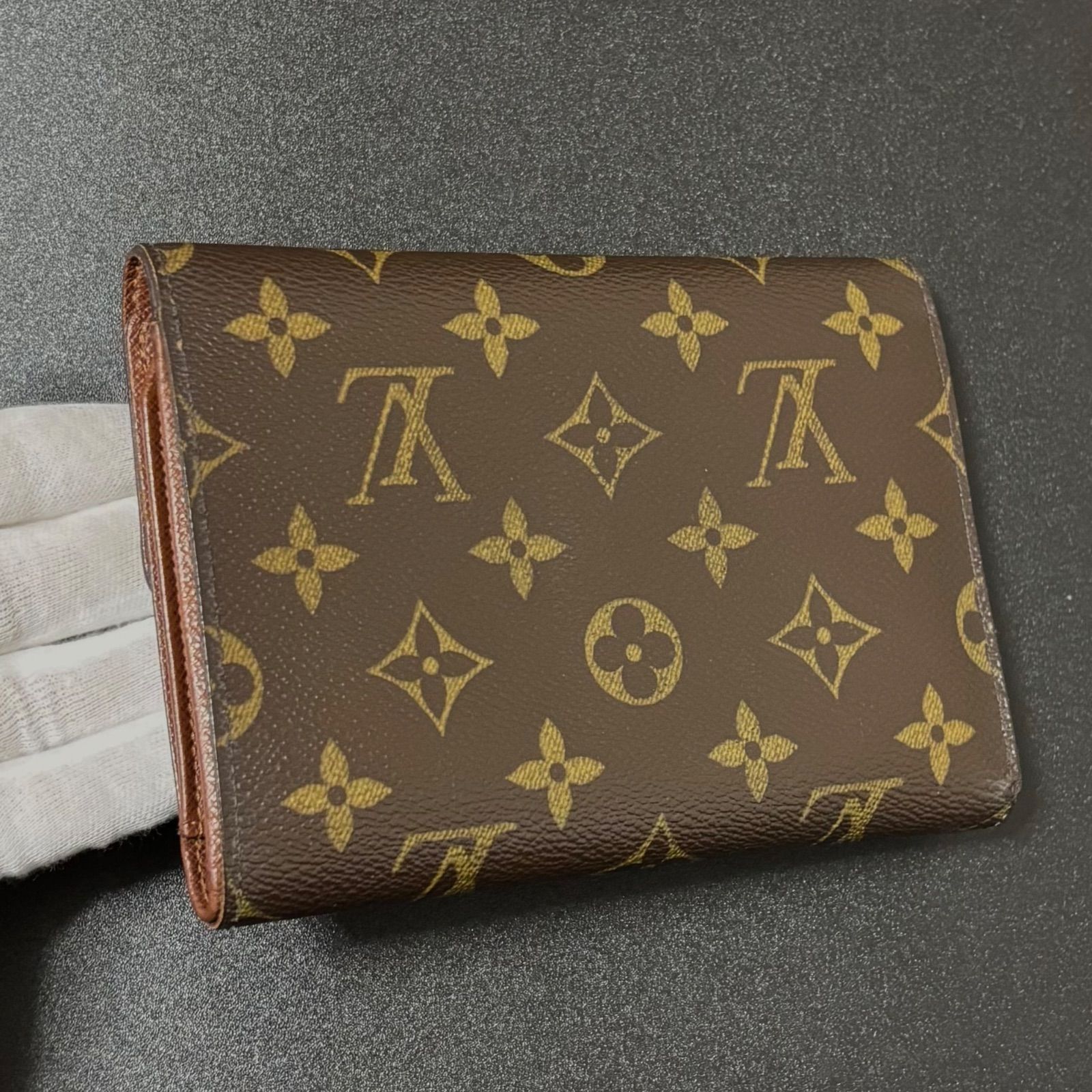 s46 ポルト トレゾール エテュイ パピエ モノグラム 3つ 三つ 折り