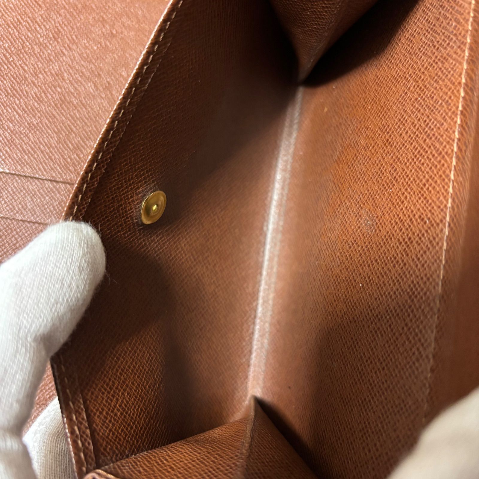 s46 ポルト トレゾール エテュイ パピエ モノグラム 3つ 三つ 折り