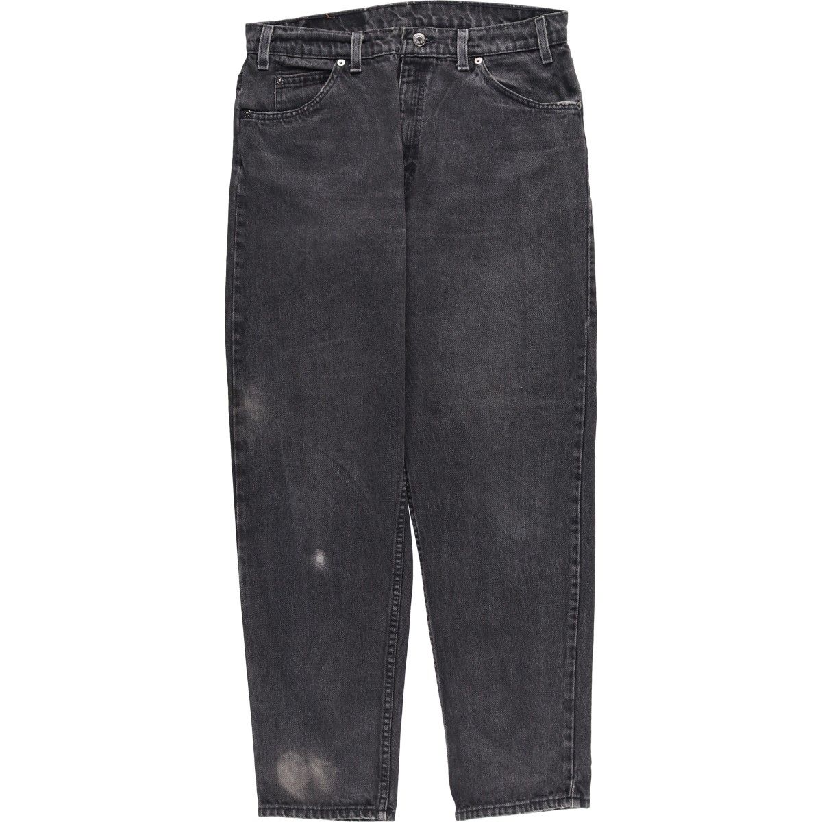 古着 90年代 リーバイス Levi s 550 RELAXED FIT TAPERED LEG オレンジタグ ブラックデニム テーパードデニムパンツ evb 030893