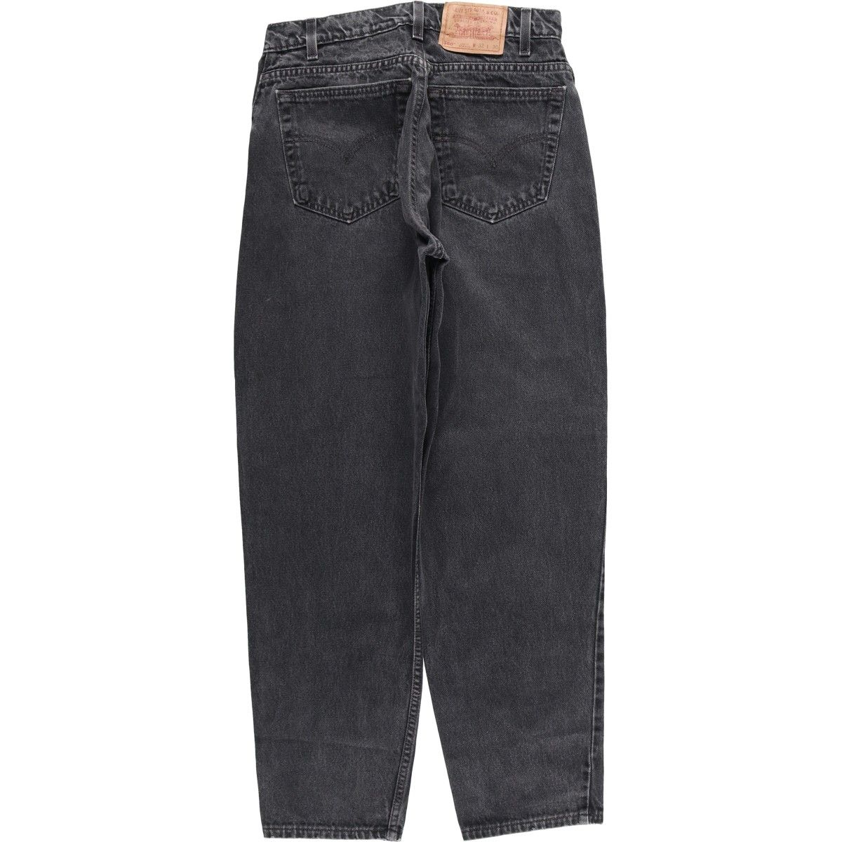 古着 90年代 リーバイス Levi s 00560 0260 LOOSE FIT TAPERED LEG ブラックデニム テーパードデニムパンツ evb 030896