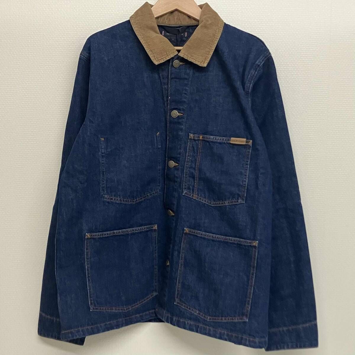TOMMY HILFIGER CHORE JACKET LINCOLN INDIGO トミーヒルフィガー デニム チョア ジャケット リンカーン インディゴ MW40374 サイズL