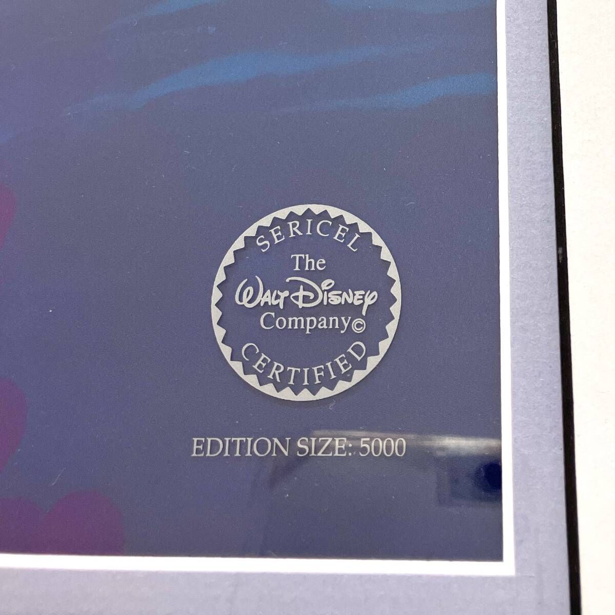 ウォルト・ディズニー　リトルマーメイド セリセル「He Loves me 」 The Little Mermaid Ariel and Sebastian He Loves Me, He Loves Me