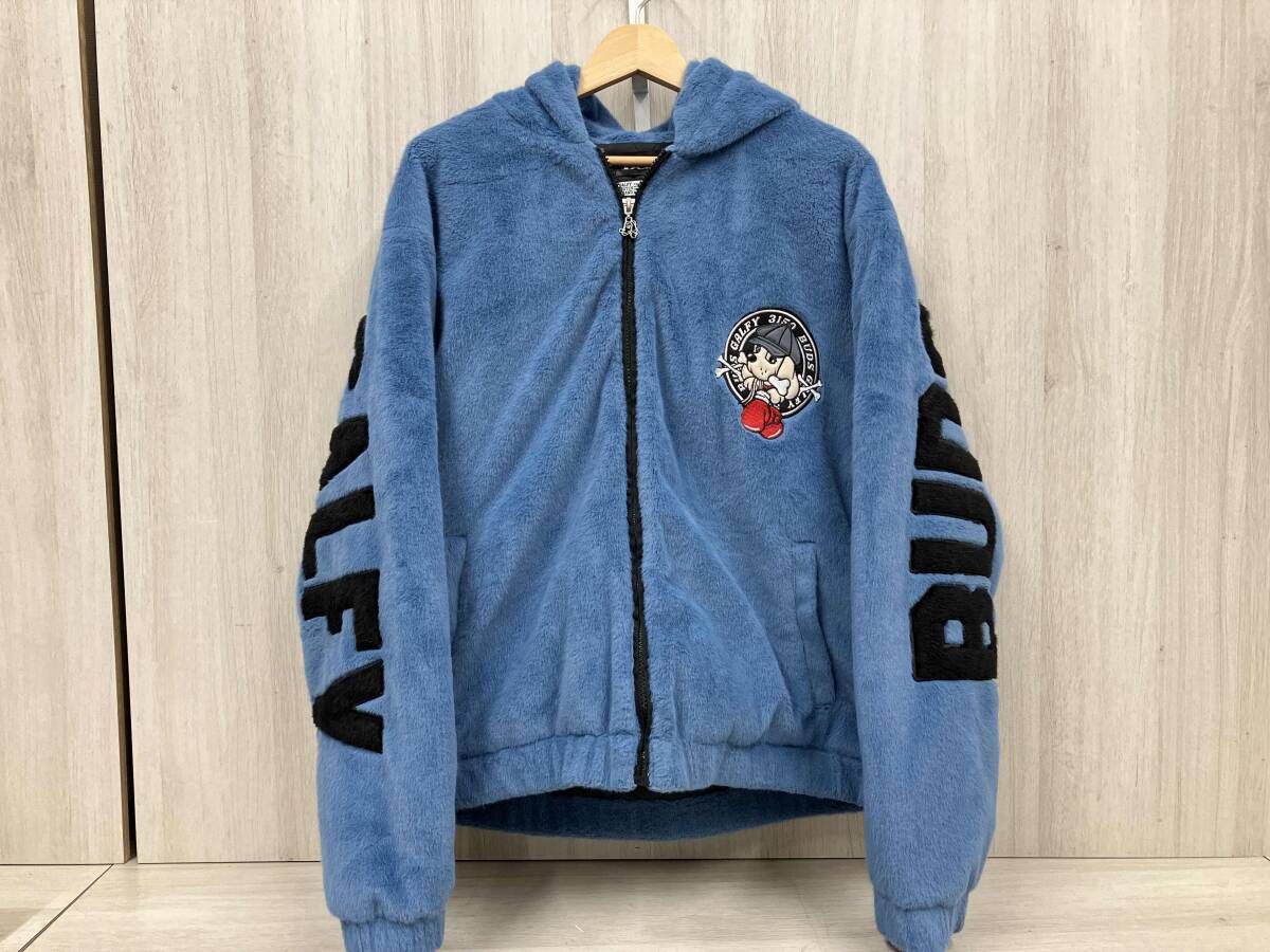 GALFY(ガルフィー )× 4649亀 × BUDS フードボアブルゾン ブルー L